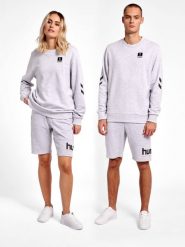 Bluza Hummel Legacy Liam. Szare bluzy damskie Hummel, xs, bez wzorów, z bawełny, klasyczne, bez ramiączek, bez kaptura. Za 164.85 zł.