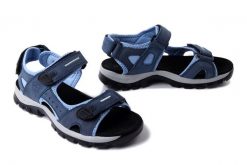 ARTIKER RELAKS 54C1298 granatowy, sandały damskie. Niebieskie sandały damskie Artiker Relaks, bez wzorów, ze skóry, bez obcasa, bez zapięcia. Za 155.92 zł.