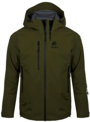 Kurtka turystyczna typu hardshell wodoodporna męska H07. Zielone kurtki męskie GUGGEN MOUNTAIN, na lato, l, bez wzorów, z hardshellu, wakacyjne, z kapturem. Za 929.03 zł.