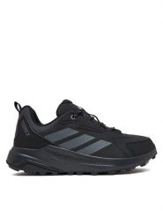 Adidas Trekkingi Terrex Anylander Leather Hiking KJ5209 Czarny. Czarne buty zimowe męskie Adidas, bez wzorów, ze skóry, bez obcasa, bez zapięcia. Za 399.99 zł.