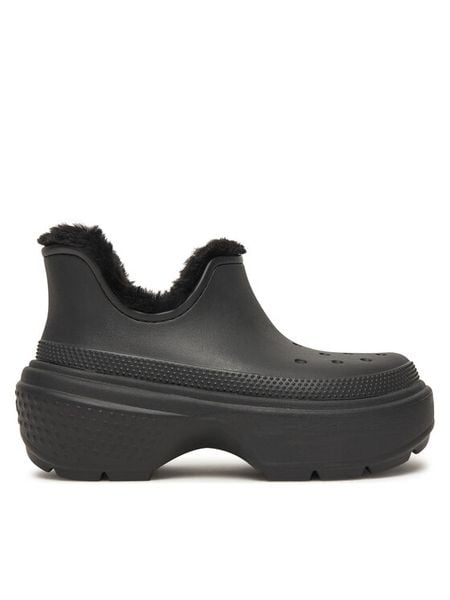 Crocs Śniegowce Stomp Lined Shorty Boot 210673 Czarny. Czarne śniegowce damskie Crocs, z tworzywa sztucznego, bez zapięcia. Za 399.99 zł.