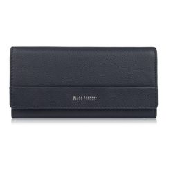 Granatowy portfel damski skórzany duży z ochroną RFID Paolo Peruzzi AL-01-NV. Niebieskie portfele damskie Paolo Peruzzi, ze skóry. Za 74.00 zł.