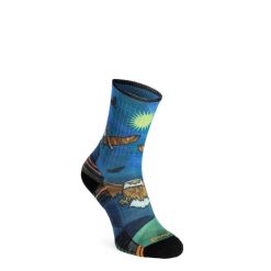 Skarpety turystyczne Smartwool Hike Targeted Cushion Eagle Print Crew Socks. Niebieskie skarpetki damskie Smartwool, bez wzorów. Za 92.99 zł.