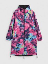 4F Dwustronna parka przejściowa membrana 5000 damska - multikolor L. Brązowe parki damskie 4F, l, bez wzorów, z materiału, bez kaptura. Za 399.99 zł.