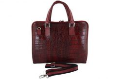 Torba na laptopa skórzana BARBERINI'S czerwona 118/1-13. Czerwone torby na laptopa damskie Barberinis, bez wzorów, ze skóry, duże. Za 359.99 zł.
