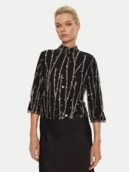 Bruuns Bazaar Bluzka Ignaras BBW4157 Czarny Regular Fit. Czarne bluzki damskie Bruuns Bazaar, bez wzorów, z syntetyku, bez kołnierzyka, bez ramiączek. Za 499.99 zł.