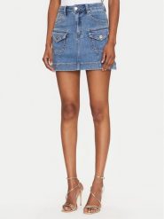 MET Spódnica jeansowa M10 182GN Niebieski Regular Fit. Niebieskie spódnice damskie MET, m, bez wzorów, z bawełny. Za 399.99 zł.