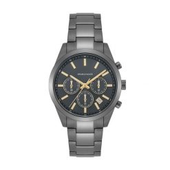 Spears & Walker Zegarek na reke ze stali nierdzewnej w kolorze antracytowym Zegarki 1 ct Męskie. Szare, analogowe zegarki męskie Spears & Walker, z aplikacjami, z koronki, z mosiądzu. Za 659.99 zł.