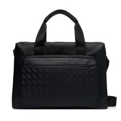 Torba na laptopa Tommy Hilfiger. Czarne torby na laptopa damskie Tommy Hilfiger, bez wzorów. Za 749.99 zł.