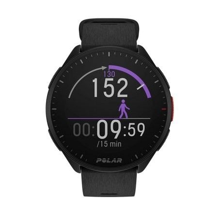 Pacer S-L Black. Czarne zegarki sportowe Polar, bez wzorów. Za 945.99 zł.