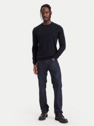 KARL LAGERFELD Sweter 655000 564399 Granatowy Regular Fit. Niebieskie swetry męskie KARL LAGERFELD, m, bez wzorów, z wełny, bez kołnierzyka, bez ramiączek. Za 569.99 zł.
