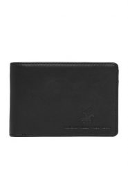 Beverly Hills Polo Club Portfel CWBEO-BHPC-M1-001-AW26 Czarny. Czarne portfele męskie Beverly Hills Polo Club, bez wzorów, ze skóry. Za 79.99 zł.