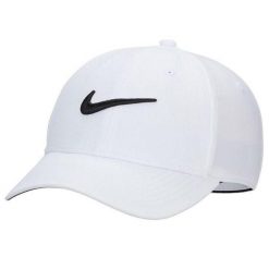 Czapka Z Daszkiem Z Logo Klubu DF. Białe czapki damskie Nike, bez wzorów. Za 155.99 zł.