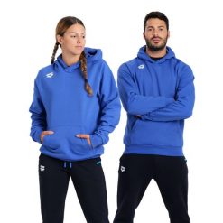 Bluza Arena Team Hooded Sweat Panel z kapturem. Niebieskie bluzy damskie ARENA, xl, bez wzorów, z bawełny, eleganckie, bez ramiączek, z kapturem. Za 289.99 zł.
