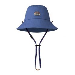 Czapka z daszkiem BUFF PLAY BOONEY HAT RAZ SLATE. Niebieskie czapki damskie Buff, bez wzorów, sportowe. Za 129.90 zł.