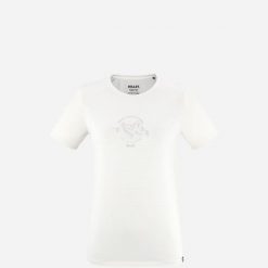 Koszulka damska z krótkim rękawem Millet Ubic Light Ts Ss W active Fit. Białe bluzki damskie Millet, xl, bez wzorów, z meshu, sportowe, bez kołnierzyka, bez ramiączek. W wyprzedaży za 92.65 zł.