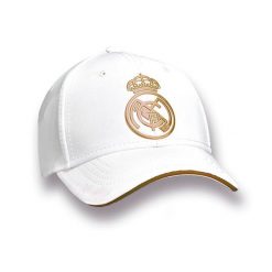 Czapka Real Madryt Jr - oficjalna licencjonowana. Białe czapki damskie REAL MADRID, bez wzorów, sportowe. Za 99.00 zł.