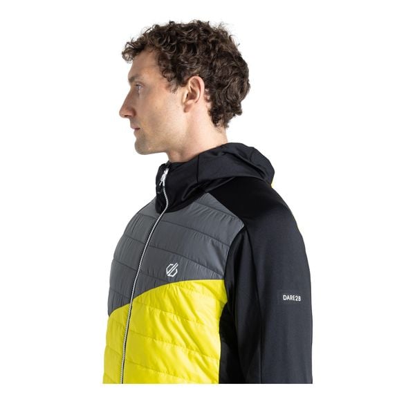 Kurtka Hybrydowa Męska Touring Contrast Panel. Żółte kurtki męskie Dare 2B, m, bez wzorów, z materiału, z kapturem. Za 135.99 zł.