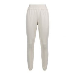 Spodnie fitness damskie PUMA Strong Power Fleece Jogger. Białe spodnie dresowe damskie Puma, bez wzorów, sportowe, na fitness i siłownię. Za 129.99 zł.