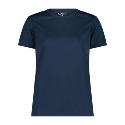 Koszulka damska turystyczna CMP 39T5676. Niebieskie koszulki sportowe damskie CMP, l, bez wzorów, bez ramiączek. W wyprzedaży za 41.99 zł.