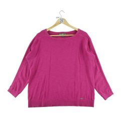 Damski różowy sweter. Czerwone swetry nierozpinane damskie Ralph Lauren, l, bez wzorów, eleganckie, bez kołnierzyka, bez ramiączek. Za 51.08 zł.