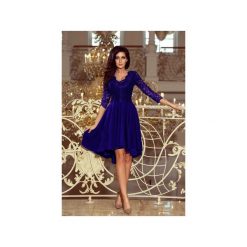 Sukienka z koronkową górą i wydłużonym tyłem. Zielone sukienki damskie Bird, l, bez wzorów, z koronki, bez kołnierzyka, bez ramiączek. Za 387.00 zł.