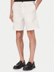 HUGO Szorty materiałowe Genar261S 50567293 Kremowy Slim Fit. Białe szorty męskie Hugo, bez wzorów, z bawełny. Za 399.99 zł.