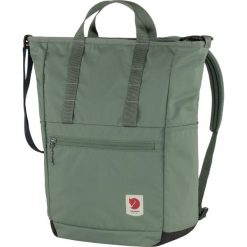 Plecak miejski Fjallraven High Coast Totepack - patina green. Zielone plecaki męskie Fjällräven, bez wzorów, sportowe. Za 365.00 zł.