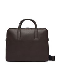 Calvin Klein Torba na laptopa Raised Commuter LV04D3157G Brązowy. Brązowe torby na laptopa damskie Calvin Klein, bez wzorów, ze skóry. Za 569.99 zł.
