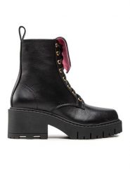 Chiara Ferragni Botki CF3044-001 Czarny. Czarne botki damskie Chiara Ferragni, bez wzorów, ze skóry, bez obcasa, na słupku, bez zapięcia. Za 1,359.00 zł.