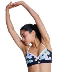Stanik bikini typu bralette dla Kobiety ROXY ACTIVE Czarny. Czarne stroje kąpielowe damskie Roxy, s, bez wzorów, z elastanu. Za 219.99 zł.