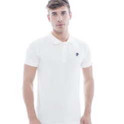 Leone 1947 Apparel Męska koszulka polo z krótkim rękawem. Białe koszulki sportowe męskie LEONE 1947 APPAREL, m, bez wzorów, z bawełny, bez ramiączek, na fitness i siłownię. Za 63.11 zł.