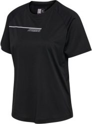 T-shirt damski Hummel hmlCOURT. Czarne t-shirty damskie Hummel, s, bez wzorów, z materiału, klasyczne, bez kołnierzyka, bez ramiączek. Za 115.19 zł.