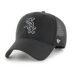 Czapka z daszkiem do baseballu '47 Mlb Chicago White Sox czarna. Czarne czapki damskie 47 Brand, bez wzorów. Za 129.00 zł.