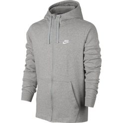 Nike M NSW Hoodie FZ JSY Club 861754-063. Szare bluzy męskie Nike, m, bez wzorów, z bawełny, bez kaptura, climacool (adidas). W wyprzedaży za 169.99 zł.