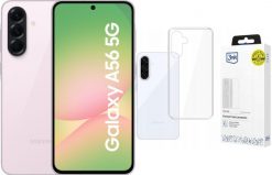 Smartfon Samsung Galaxy A56 5G 8/256GB Różowy (SM-A566BLICEUE) + Etui Clear Case. Czerwone smartfony SAMSUNG. Za 1,724.00 zł.