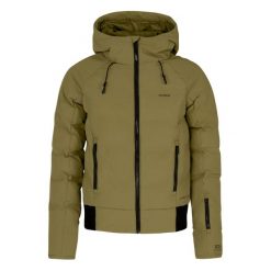 Damska kurtka narciarska Protest Alysumi. Zielone kurtki sportowe damskie Protest, na zimę, bez wzorów, bez ramiączek, bez kaptura, narciarskie. Za 885.50 zł.