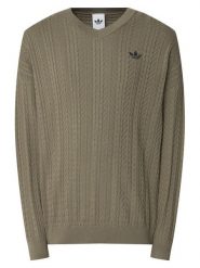 Adidas Sweter KR9767 Beżowy Loose Fit. Brązowe swetry męskie Adidas, l, bez wzorów, bez kołnierzyka, bez ramiączek. Za 399.99 zł.
