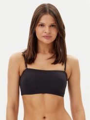 Hunkemöller Biustonosz top Smooth 206769 Czarny. Czarne topy damskie Hunkemöller, xs, bez wzorów, z syntetyku, bez kołnierzyka, bez ramiączek. Za 69.99 zł.