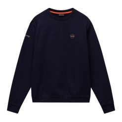 Bluza męska Napapijri B-Badge C Sum. Niebieskie bluzy męskie Napapijri, m, bez wzorów, bez ramiączek, bez kaptura. Za 289.99 zł.