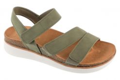 Sandały SKECHERS 163252S Zielony. Zielone sandały damskie Skechers, bez wzorów, z syntetyku, bez obcasa, bez zapięcia. Za 229.99 zł.