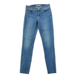Levi Strauss damskie jeansy 710 super skinny. Niebieskie jeansy damskie Levi's®, bez wzorów, z denimu, klasyczne. Za 127.76 zł.