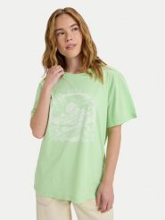 Roxy T-Shirt Hangloose The Sky ERJZT06020 Zielony Regular Fit. Zielone t-shirty damskie Roxy, s, bez wzorów, z bawełny, bez kołnierzyka, bez ramiączek. Za 109.99 zł.