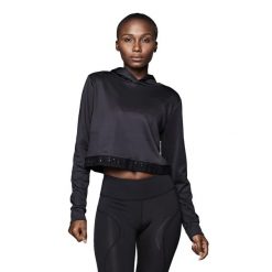 Bluza damska STRONG ID. Czarne bluzy damskie STRONG ID, xl, bez wzorów, sportowe, bez ramiączek, bez kaptura. Za 109.99 zł.