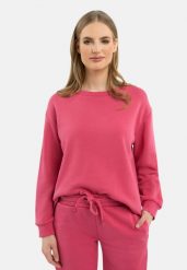 Bluza oversize B-PAOLA. Czerwone bluzy damskie Volcano, s, bez wzorów, z bawełny, bez ramiączek, bez kaptura. Za 159.99 zł.