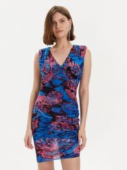 Pinko Sukienka koktajlowa Androgeo Abito 103224 A1OB Niebieski Slim Fit. Niebieskie sukienki damskie Pinko, xs, bez wzorów, z syntetyku, wizytowe, bez kołnierzyka, bez ramiączek. Za 739.99 zł.