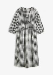 Sukienka midi oversize. Czarne sukienki damskie bonprix, bez wzorów, bez kołnierzyka, bez ramiączek, midi, oversize. Za 99.99 zł.