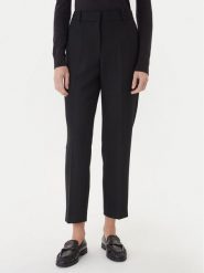 Tommy Hilfiger Spodnie materiałowe WW0WW48355 Czarny Straight Fit. Czarne spodnie materiałowe damskie Tommy Hilfiger, bez wzorów, z materiału. Za 559.99 zł.