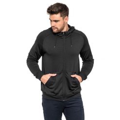 Bluza męska sportowa Avacore IPPE czarna. Czarne bluzy sportowe męskie AVACORE, m, bez wzorów, bez kaptura. W wyprzedaży za 139.00 zł.