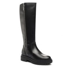 Kozaki MICHAEL Michael Kors. Czarne kozaki damskie MICHAEL Michael Kors, bez wzorów, bez obcasa, na płaskiej podeszwie, bez zapięcia. Za 1,849.00 zł.